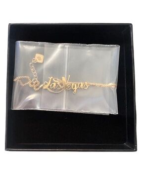 NEW Ashley Bridget Gold Las Vegas Necklace